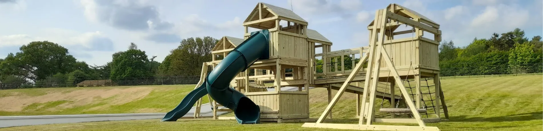 Wooden garden climbing frames slider image